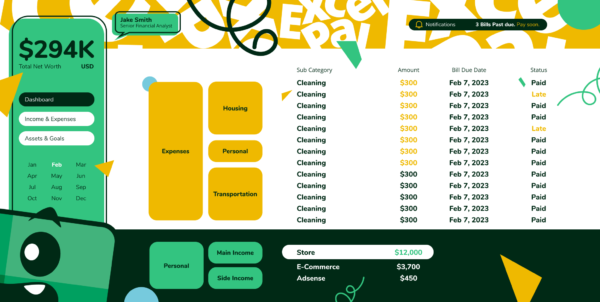 Personal Finance Tracker Dashboard